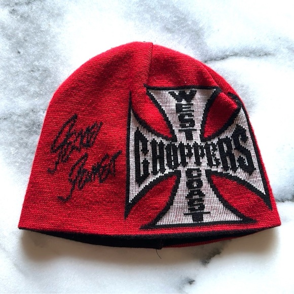 Bonnet West Coast Choppers Classique - Noir, Taille Unique, 100% Acrylique, Neuf Avec étiquettes
